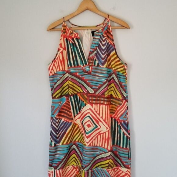 J CREW Collection Geometric Halter Sundress - Picture 5 of 10